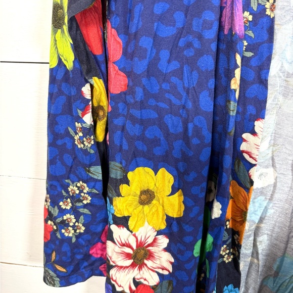 Johnny Was Floral Open Front Cardigan Duster XS Pima Cotton - Picture 2 of 7